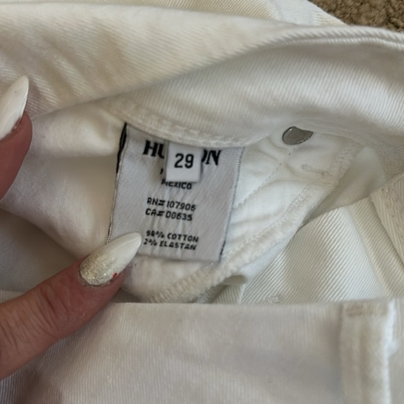 Hudson cropped white jeans - Picture 3 of 5